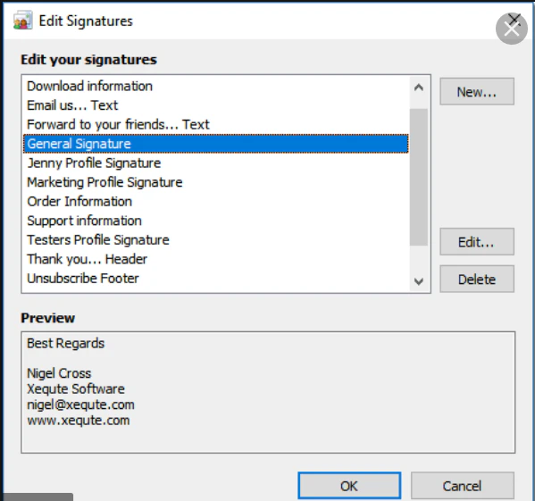screenshot of MailList King